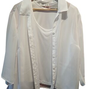 Cato Women's White Blouse Set